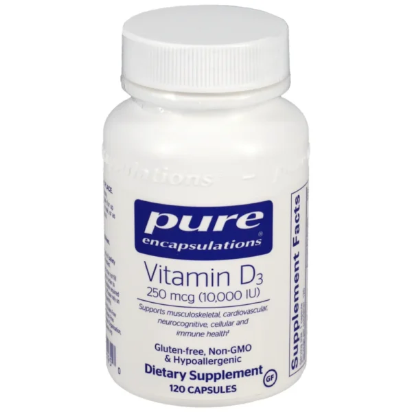 Vitamin D3 250mcg (10,000IU) - 120 capsules