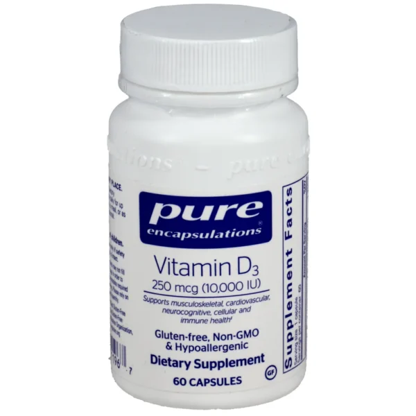 Vitamin D3 250mcg (10,000IU) - 60 capsules