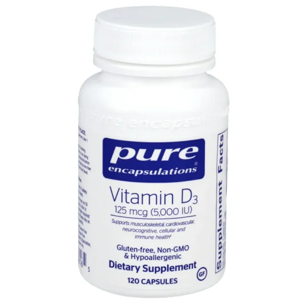 Vitamin D3 125mcg (5,000IU) - 120 capsules