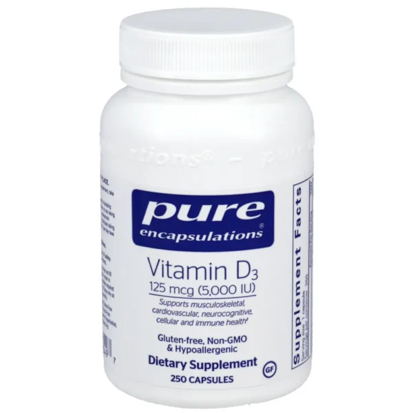 Vitamin D3 125mcg (5,000IU) - 250 capsules