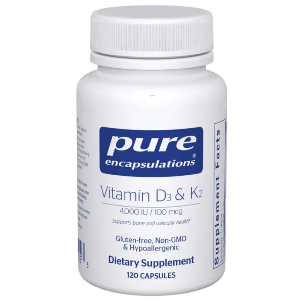 Vitamin D3 & K2 - 120 capsules