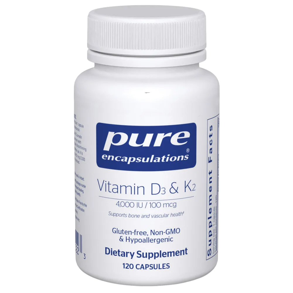 Vitamin D3 & K2 - 120 capsules