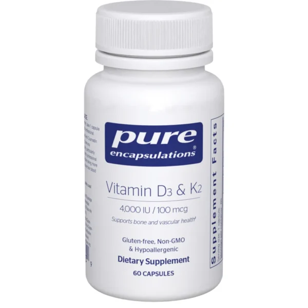 Vitamin D3 & K2 - 60 capsules